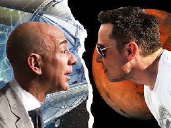 Musk l-a învins pe Jeff Bezos. SpaceX câştigă un contract cu NASA, în defavoarea companiei Blue Origin